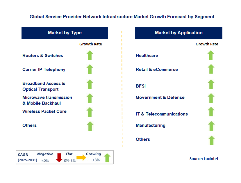 Service Provider Network Infrastructure Market by Segment